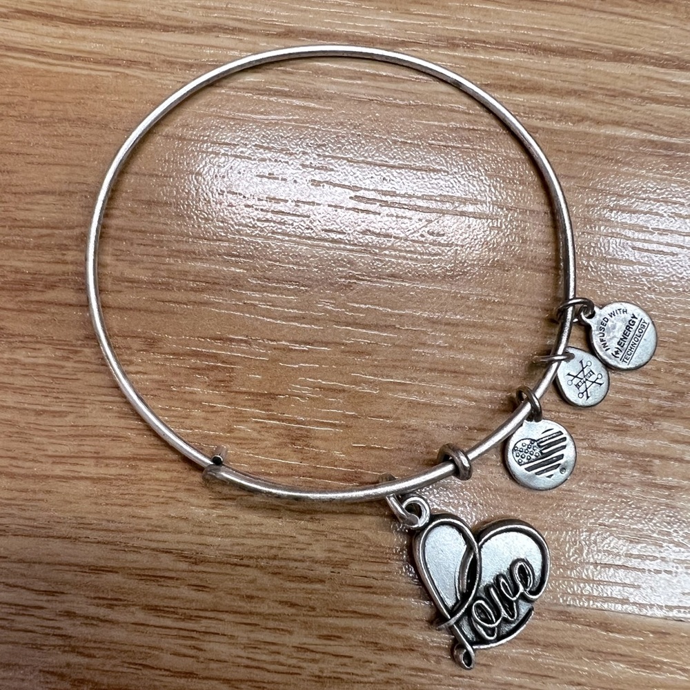 Alex and Ani Silver Love Bracelet
